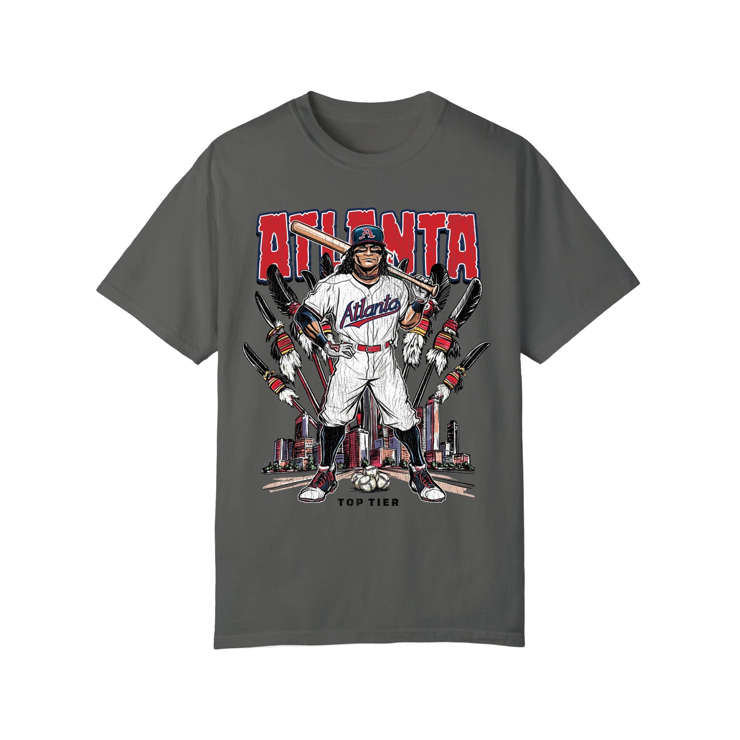Atlanta Baseball Pepper Tshirt TOP TIER. Premium Sports Apparel, T-shirts, Merch, Threads and Crewneck