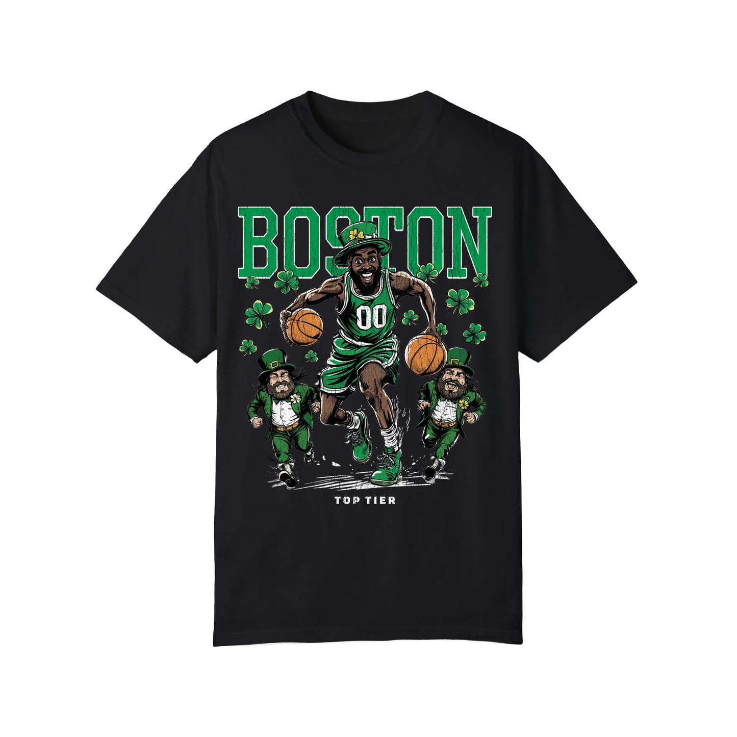 Boston Basketball Black Tshirt TOP TIER. Premium Sports Apparel, T-shirts, Merch, Threads and Street