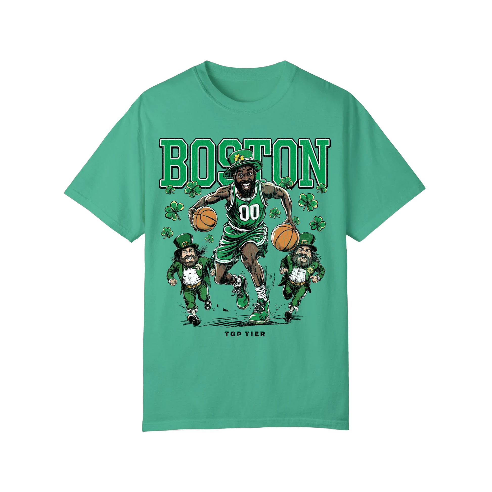 Boston Basketball Green Tshirt TOP TIER. Premium Sports Apparel, T-shirts, Merch, Threads and Street