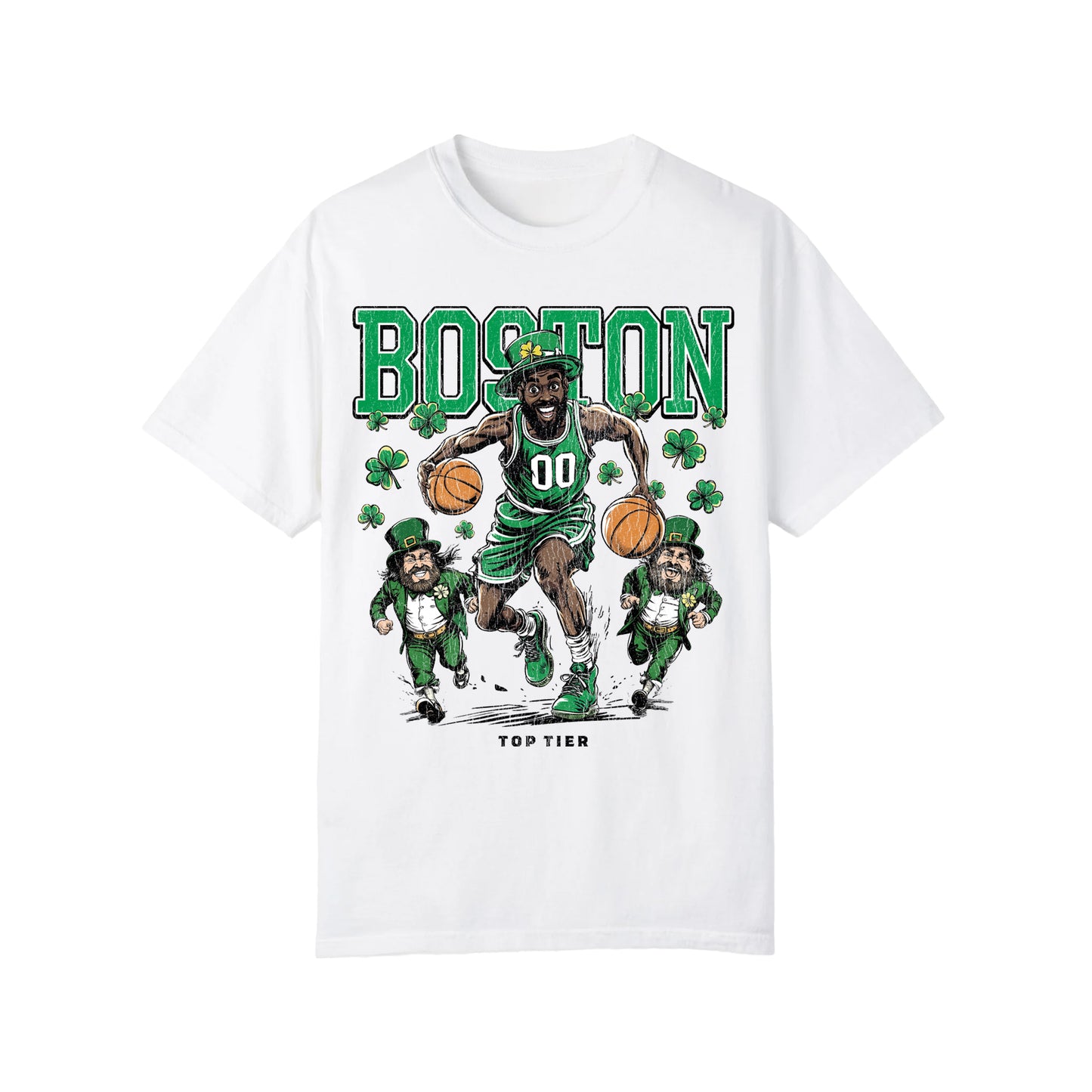 Boston Basketball White Tshirt TOP TIER. Premium Sports Apparel, T-shirts, Merch, Threads and Street