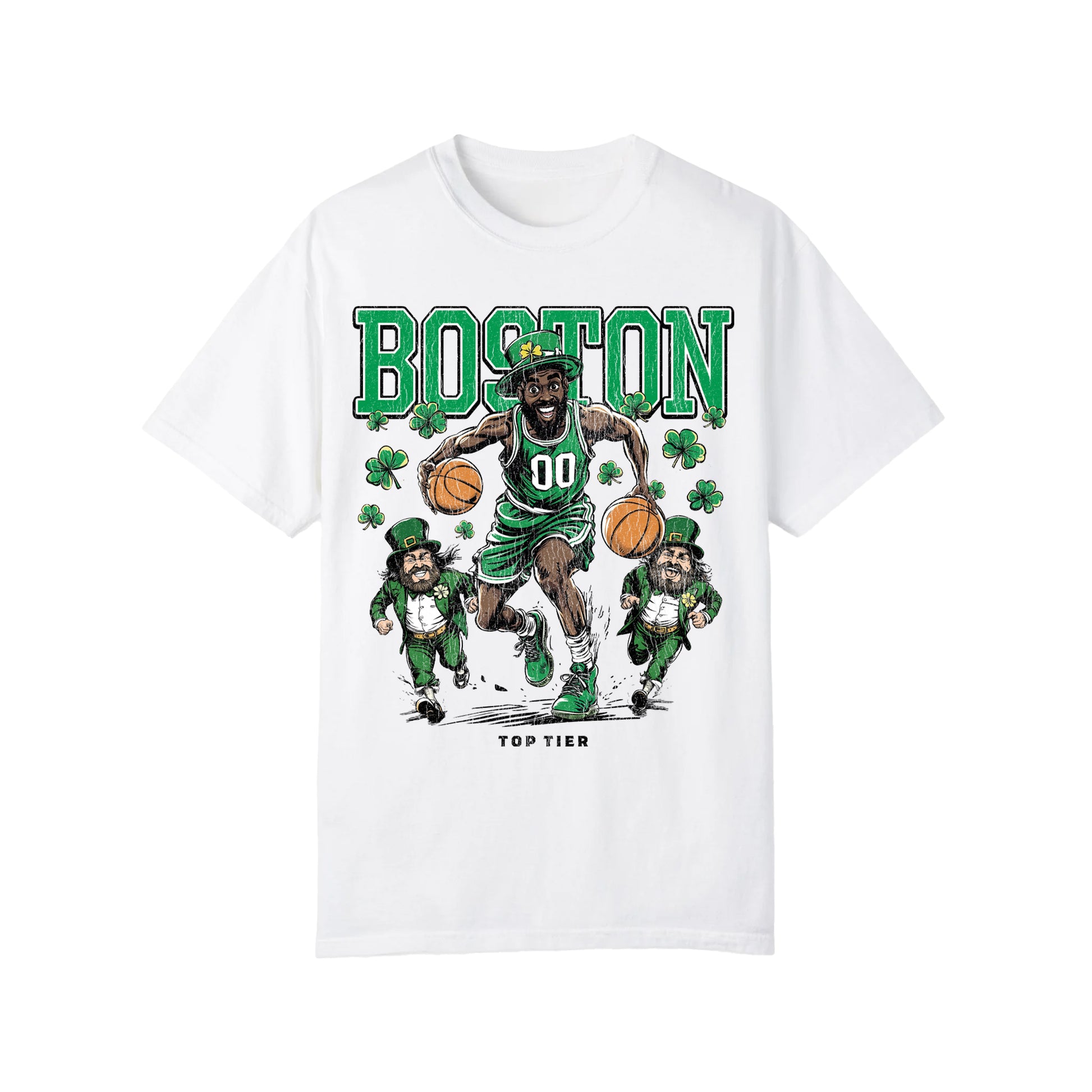 Boston Basketball White Tshirt TOP TIER. Premium Sports Apparel, T-shirts, Merch, Threads and Street
