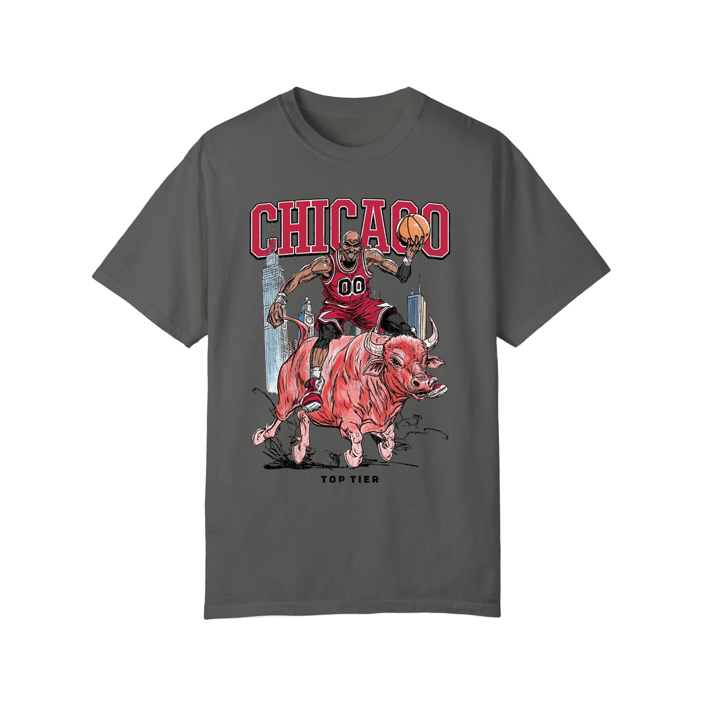 Chicago Basketball Pepper Tshirt TOP TIER. Premium Sports Apparel, T-shirts, Merch, Threads and Crewneck