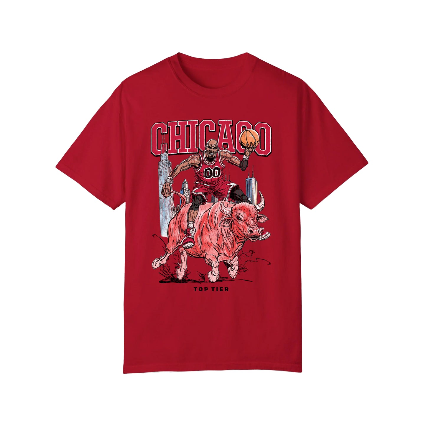Chicago Basketball WhRedite Tshirt TOP TIER. Premium Sports Apparel, T-shirts, Merch, Threads and Crewneck
