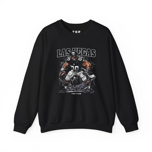 Las Vegas Football Black Crewneck TOP TIER. Premium Sports Apparel, T-shirts, Merch, Threads and Street