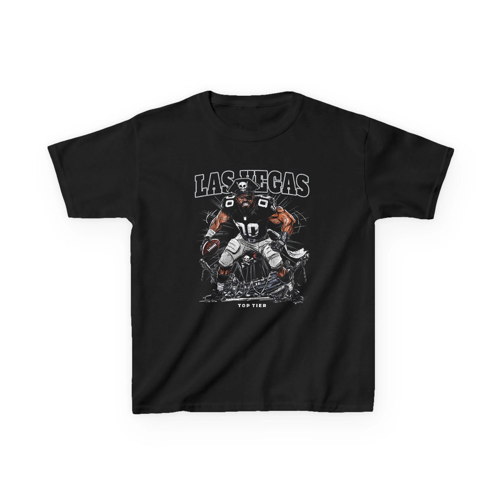 Las Vegas Football Black Kids Tshirt TOP TIER. Premium Sports Apparel, T-shirts, Merch, Threads and Street