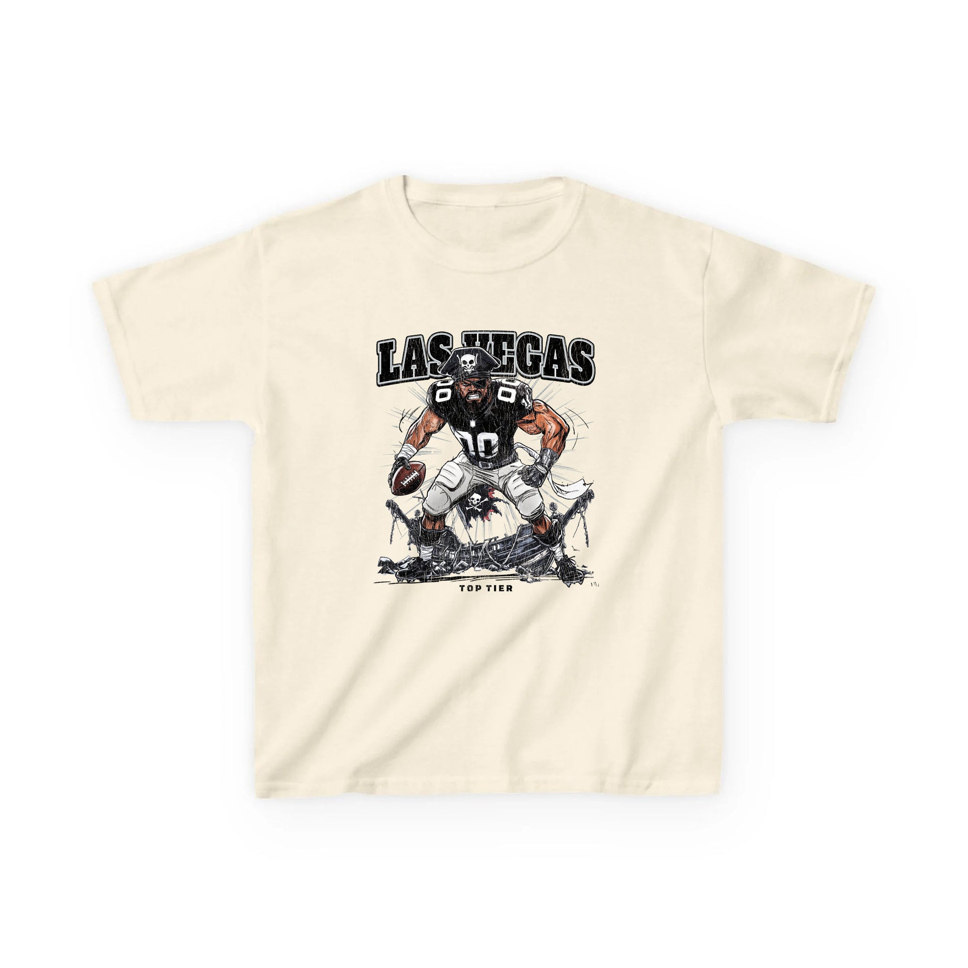 Las Vegas Football Natural Kids Tshirt TOP TIER. Premium Sports Apparel, T-shirts, Merch, Threads and Street