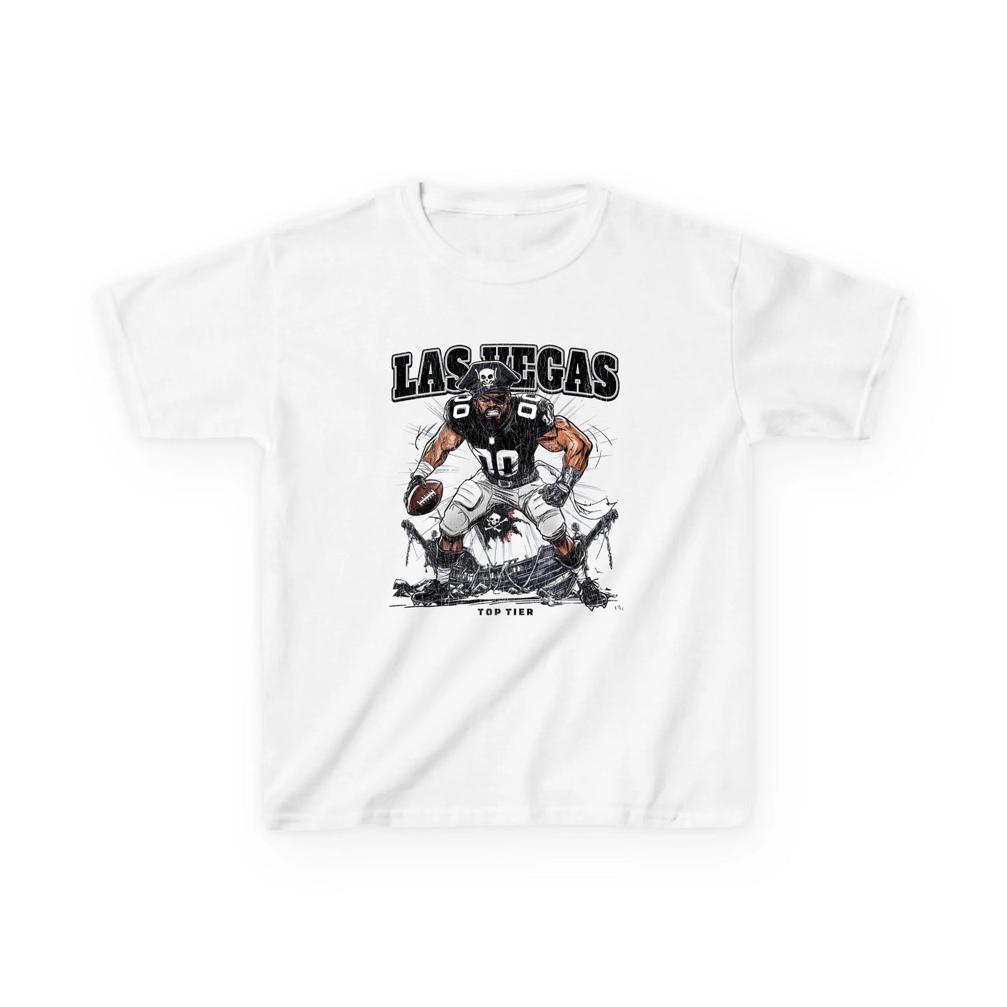 Las Vegas Football White Kids Tshirt TOP TIER. Premium Sports Apparel, T-shirts, Merch, Threads and Street