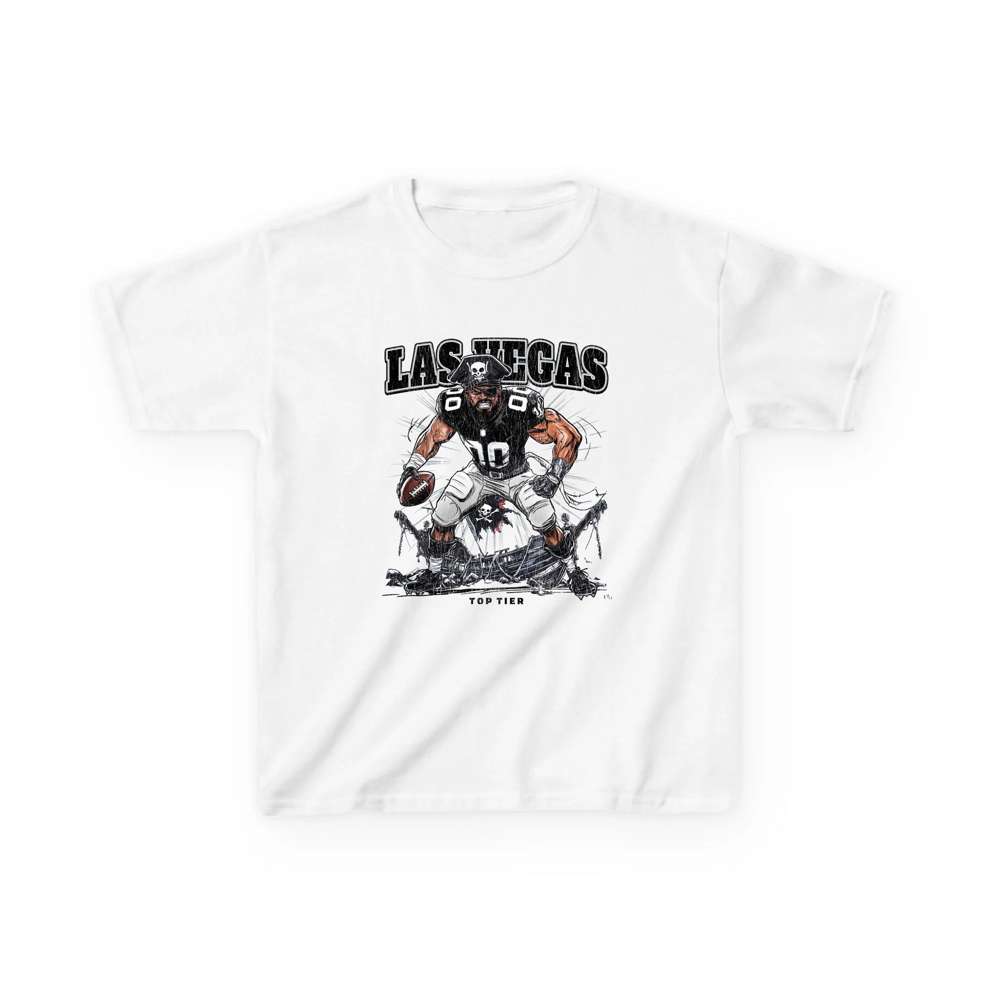 Las Vegas Football White Kids Tshirt TOP TIER. Premium Sports Apparel, T-shirts, Merch, Threads and Street