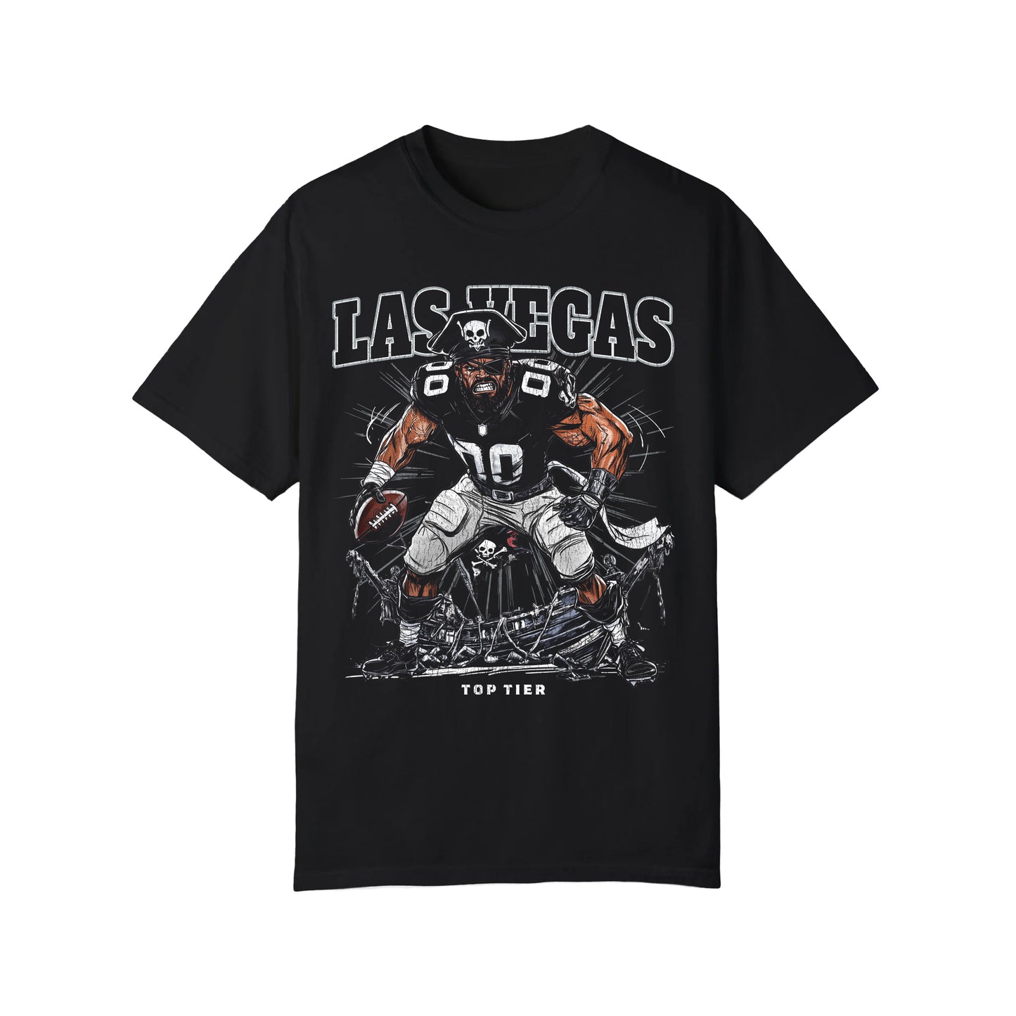 Las Vegas Football Black Tshirt TOP TIER. Premium Sports Apparel, T-shirts, Merch, Threads and Street