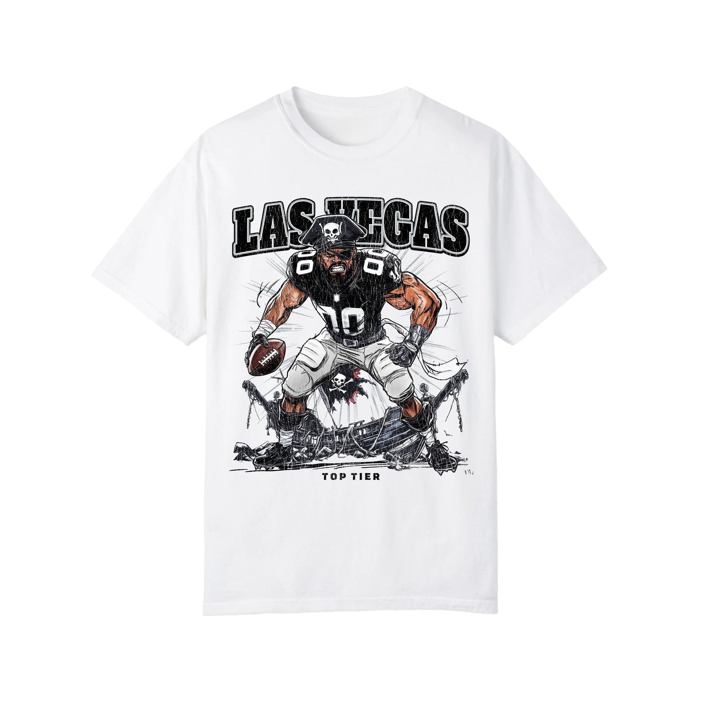 Las Vegas Football White Tshirt TOP TIER. Premium Sports Apparel, T-shirts, Merch, Threads and Street