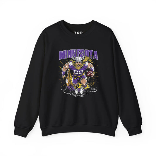 Minnesota Football Black Crewneck TOP TIER. Premium Sports Apparel, T-shirts, Merch, Threads and Crewneck