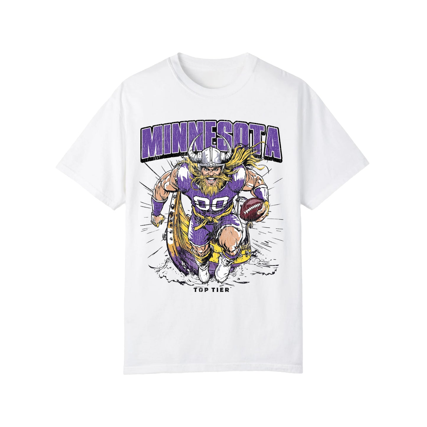 Minnesota Football White Tshirt TOP TIER. Premium Sports Apparel, T-shirts, Merch, Threads and Crewneck