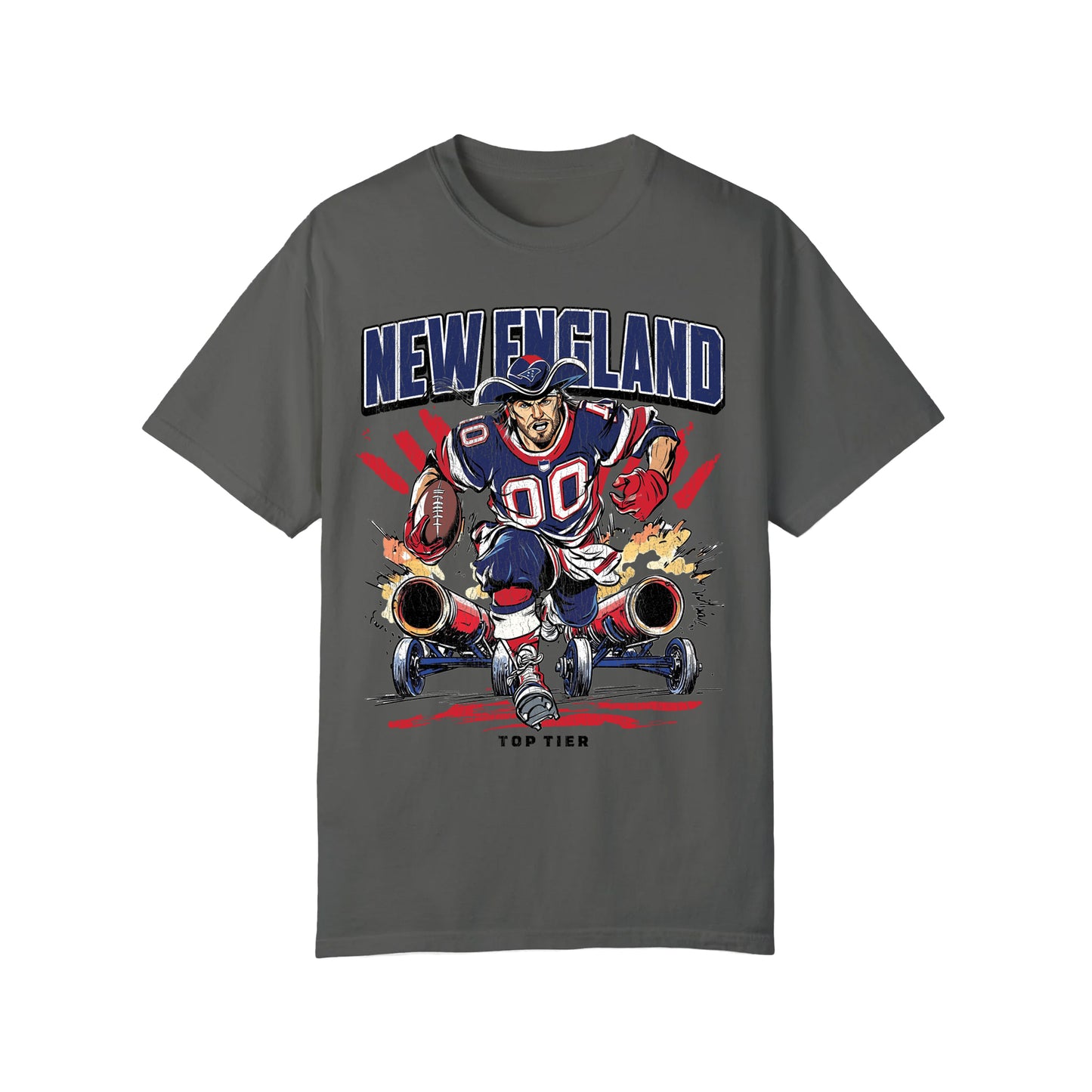 New England Football Pepper Tshirt TOP TIER. Premium Sports Apparel, T-shirts, Merch, Threads and Crewneck
