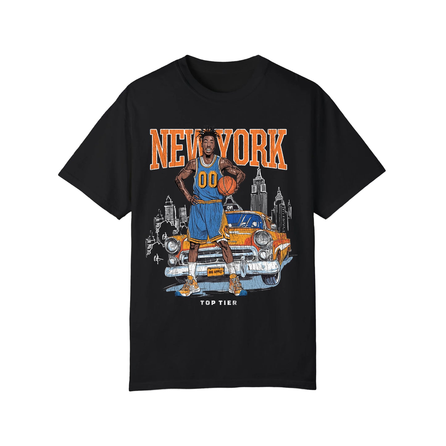 New York Basketball Black Tshirt TOP TIER. Premium Sports Apparel, T-shirts, Merch, Threads and Crewneck