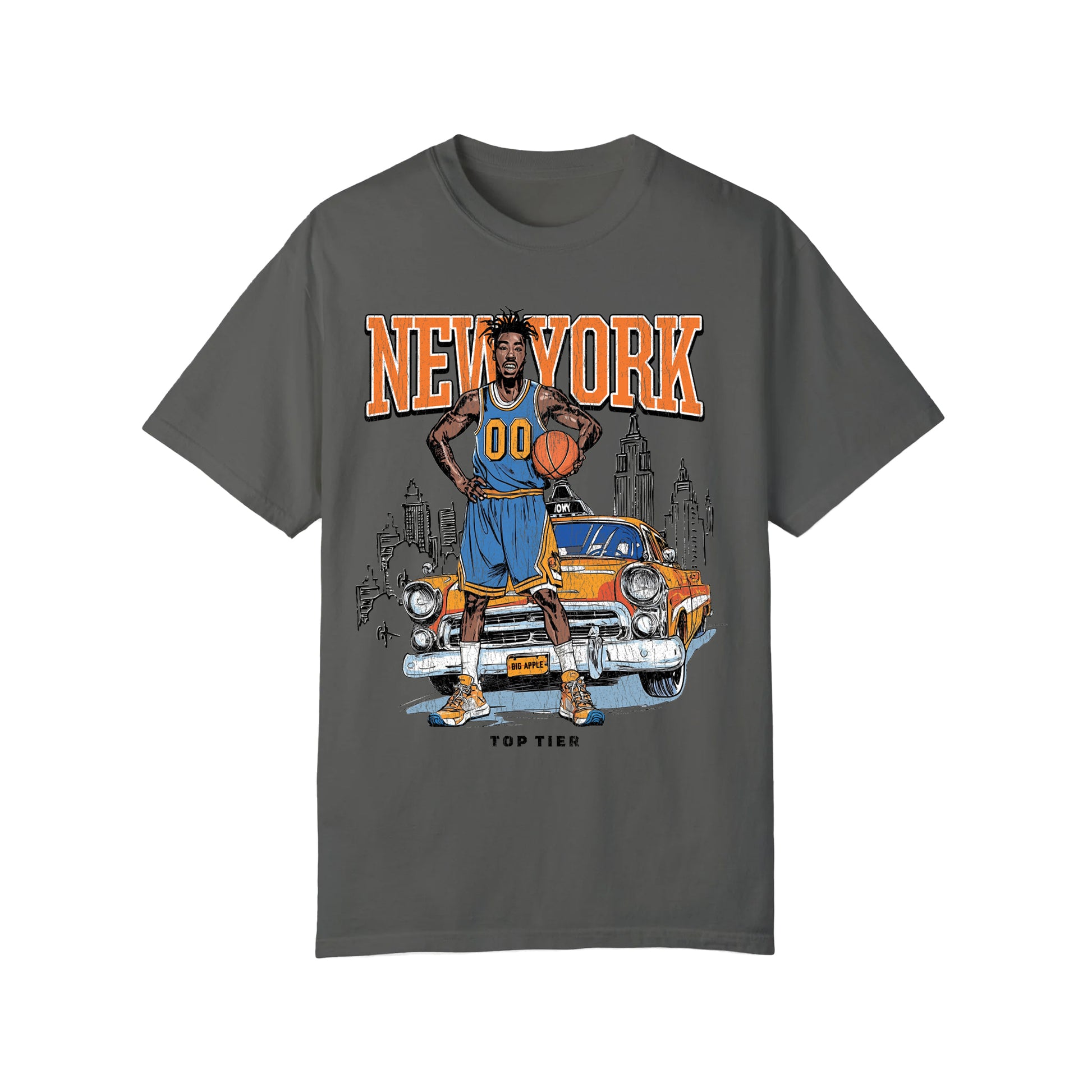 New York Basketball Pepper Tshirt TOP TIER. Premium Sports Apparel, T-shirts, Merch, Threads and Crewneck