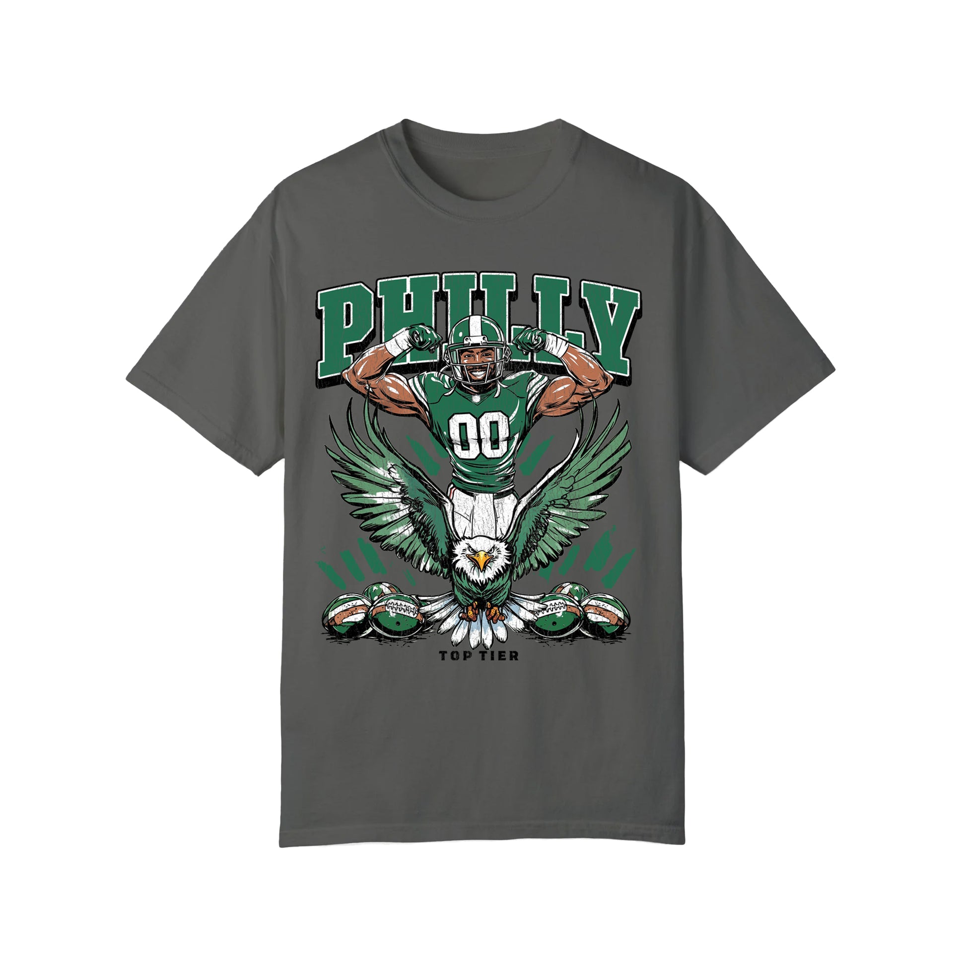 Philadelphia Football Pepper Tshirt TOP TIER. Premium Sports Apparel, T-shirts, Merch, Threads and Crewneck