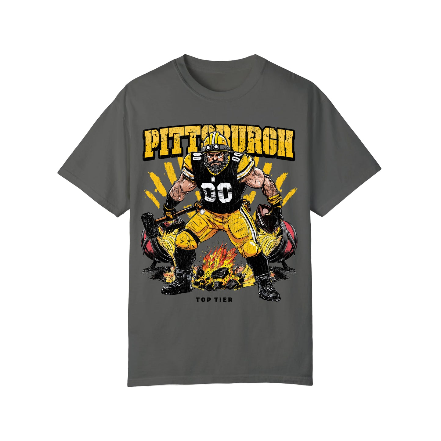 Pittsburgh Football Pepper Tshirt TOP TIER. Premium Sports Apparel, T-shirts, Merch, Threads and Street