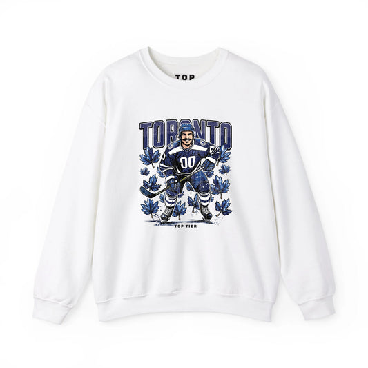 Toronto Hockey White Crewneck TOP TIER. Premium Sports Apparel, T-shirts, Merch, Threads and Street