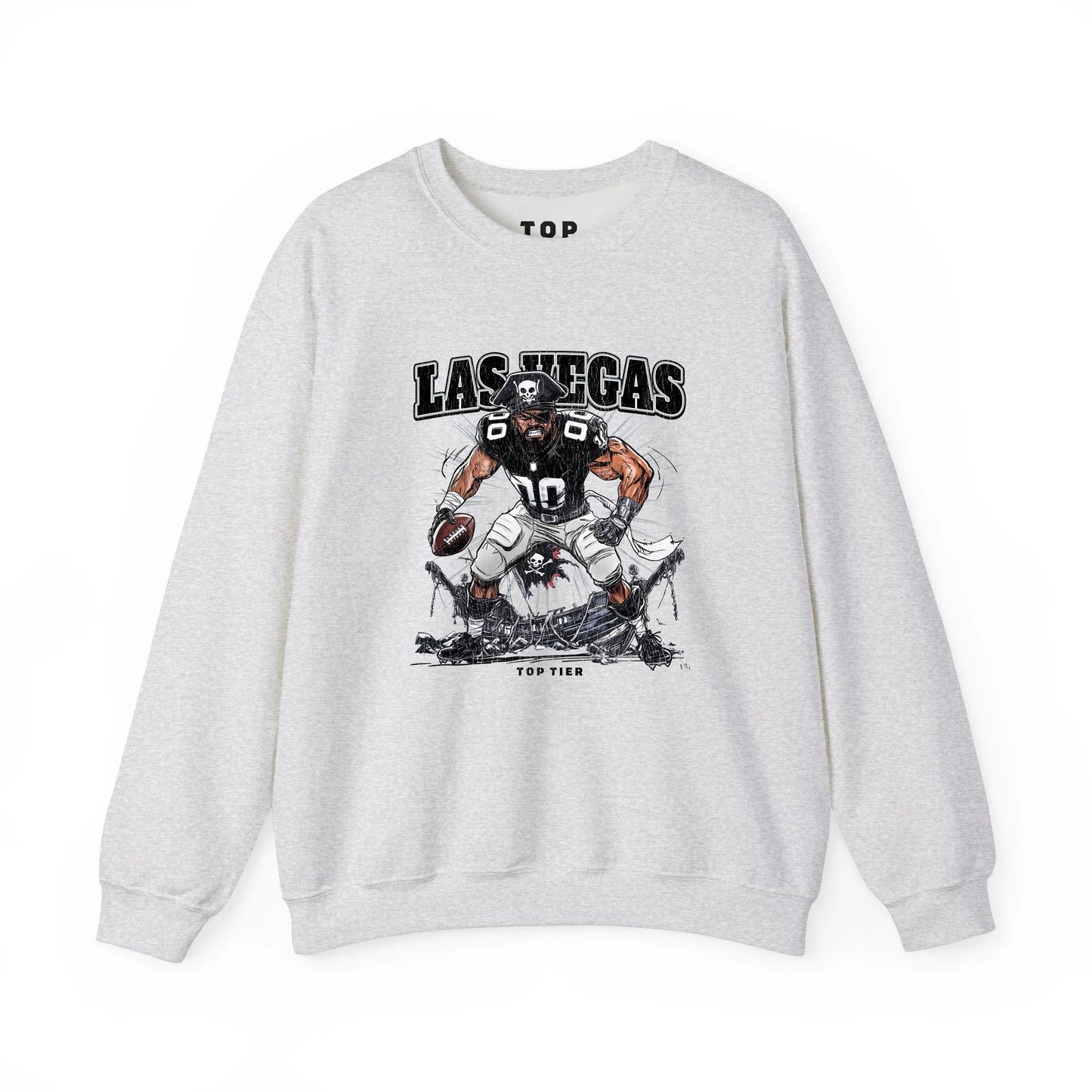 Las Vegas Football Ash Crewneck TOP TIER. Premium Sports Apparel, T-shirts, Merch, Threads and Street
