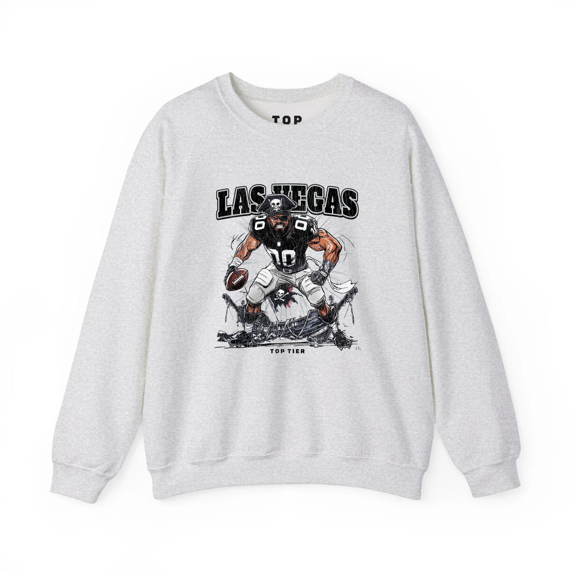 Las Vegas Football Ash Crewneck TOP TIER. Premium Sports Apparel, T-shirts, Merch, Threads and Street