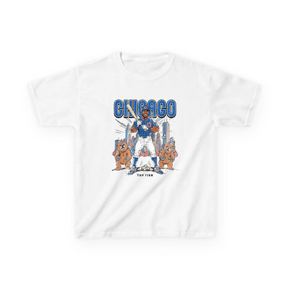 Chicago Baseball White Kids Tshirt TOP TIER. Premium Sports Apparel, T-shirts, Merch, Threads and Street