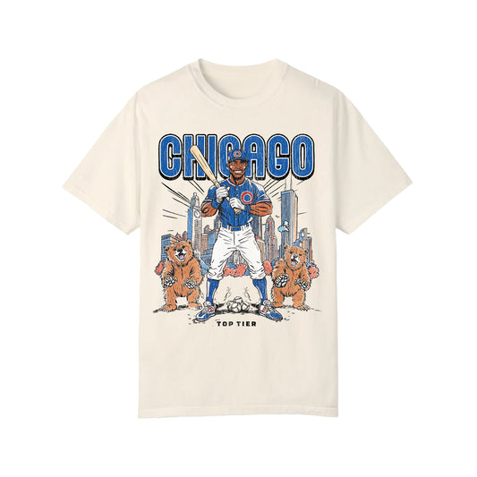 Chicago Baseball Ivory Tshirt TOP TIER. Premium Sports Apparel, T-shirts, Merch, Threads and Crewneck