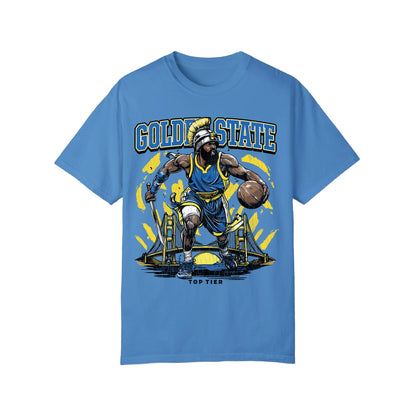 Golden State Basketball Blue Tshirt TOP TIER. Premium Sports Apparel, T-shirts, Merch, Threads and Street