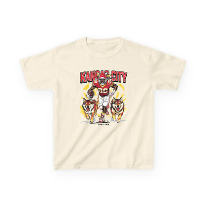 Kansas City Kids Natural Tshirt TOP TIER. Premium Sports Apparel, T-shirts, Merch, Threads and Street