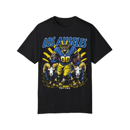 Los Angeles Football Black Tshirt TOP TIER. Premium Sports Apparel, T-shirts, Merch, Threads and Street