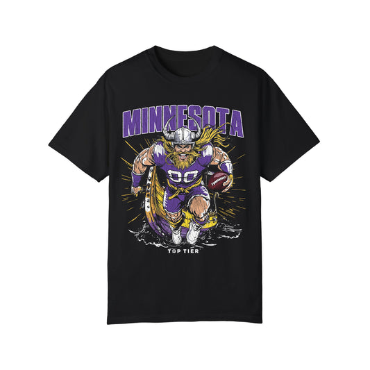 Minnesota Football Black Tshirt TOP TIER. Premium Sports Apparel, T-shirts, Merch, Threads and Crewneck