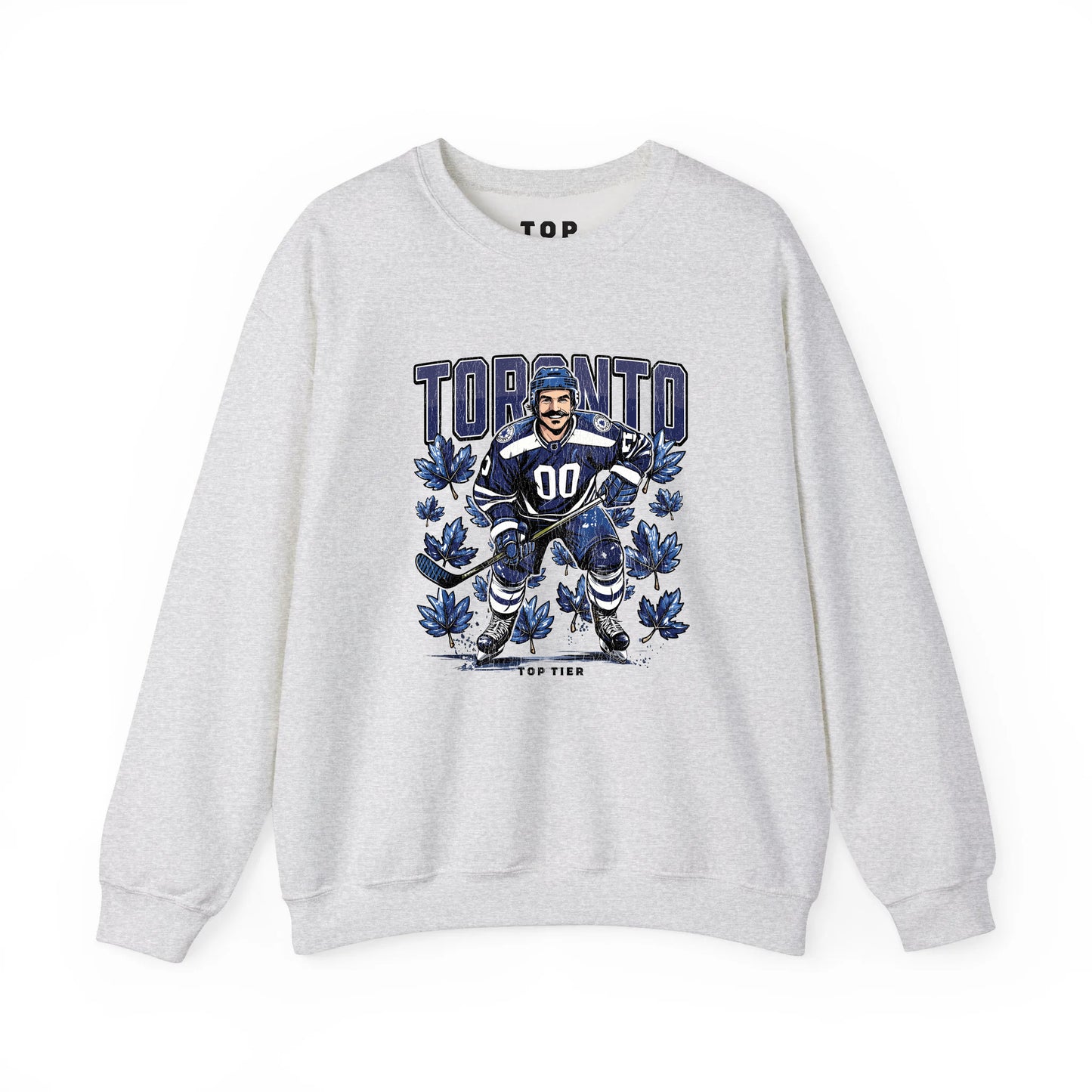 Toronto Hockey Ash Crewneck TOP TIER. Premium Sports Apparel, T-shirts, Merch, Threads and Street